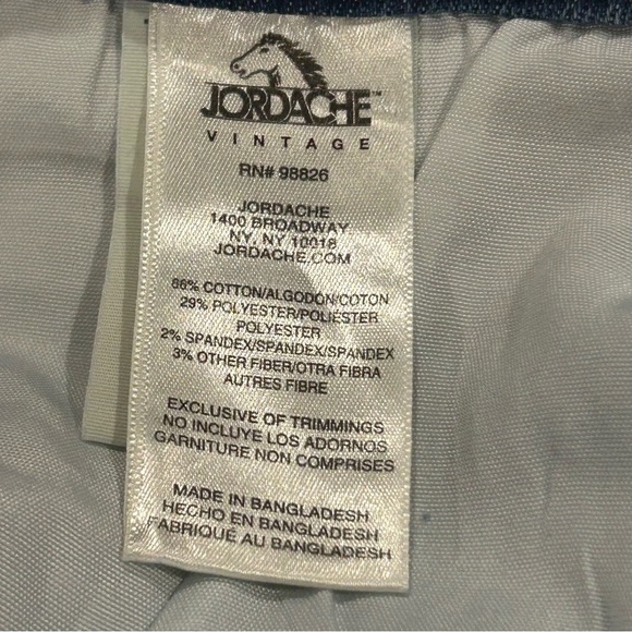 Y2K Jordache Vintage Women's Straight Leg Blue Jeans High Waist Size 16 - Picture 10 of 10